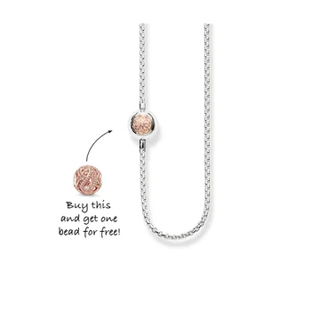

Link Chains Necklaces with Rose Gold Color Folding Clasp Fit Karma Beads, Fashion Karma Necklace DIY Jewelry Making for Women