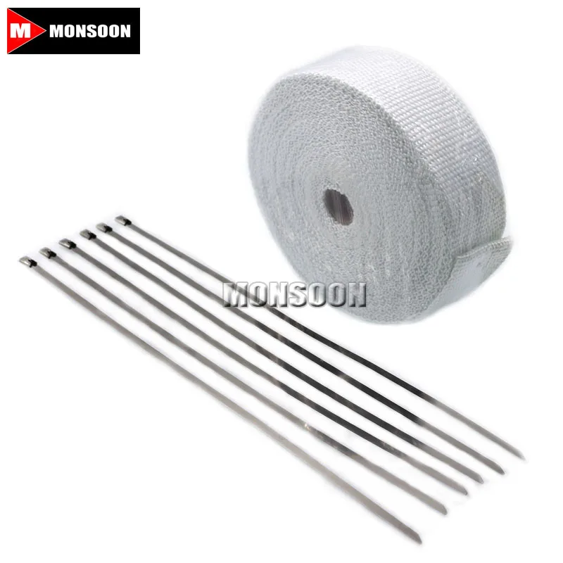 

For YAMAHA KAWASAKI BMW SUZUKI HONDA KTM Motorcycle Intake Intercooler Heat Exhaust Pipe Heat Shield Thermo Turbo Wrap Tape