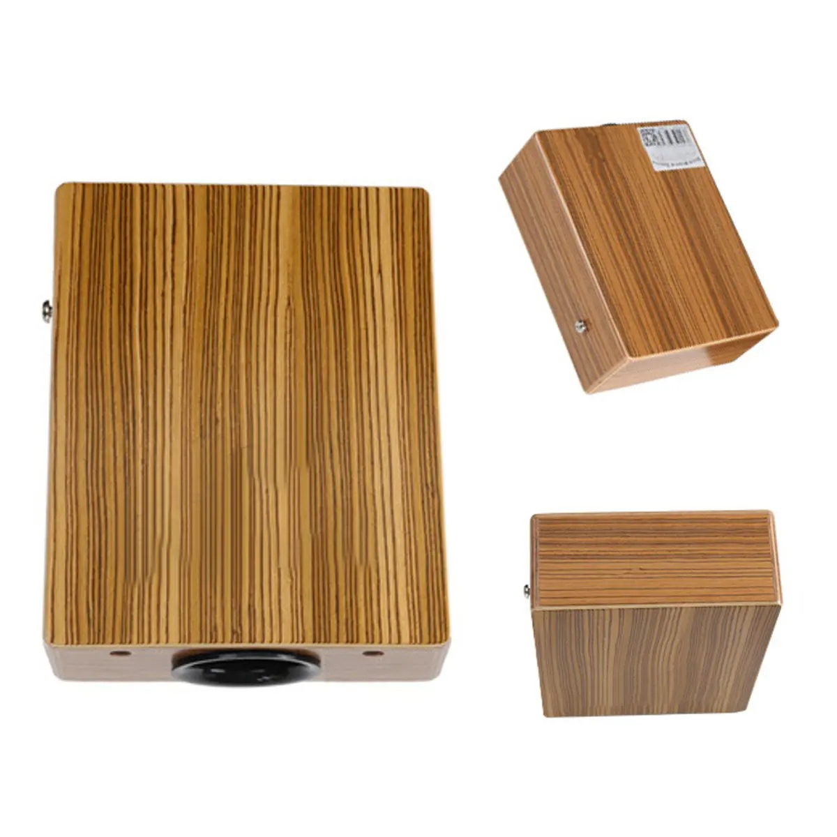 

Zebra Wood Cajon Drum Boxing Percussion Box Hand Drum with Braces Bag Adults Party Musical Percussion Instruments Entertainment