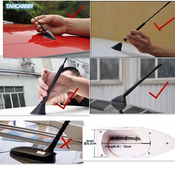 

Car Styling Radio Shark Fin Antenna Stickers for volkswagen polo peugeot 3008 fiat ducato passat hyundai tucson 2017 mazda cx5