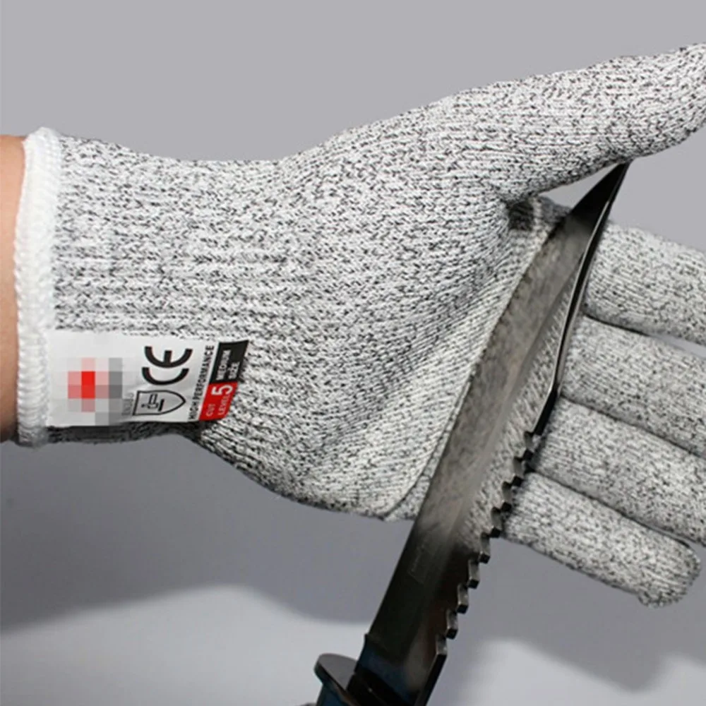 

1 Pair Anti-cut Gloves Cut Proof Stab Resistant Level 5 Protection Food Grade Safety Gloves Anti-slip Kitchen Cuts Gloves