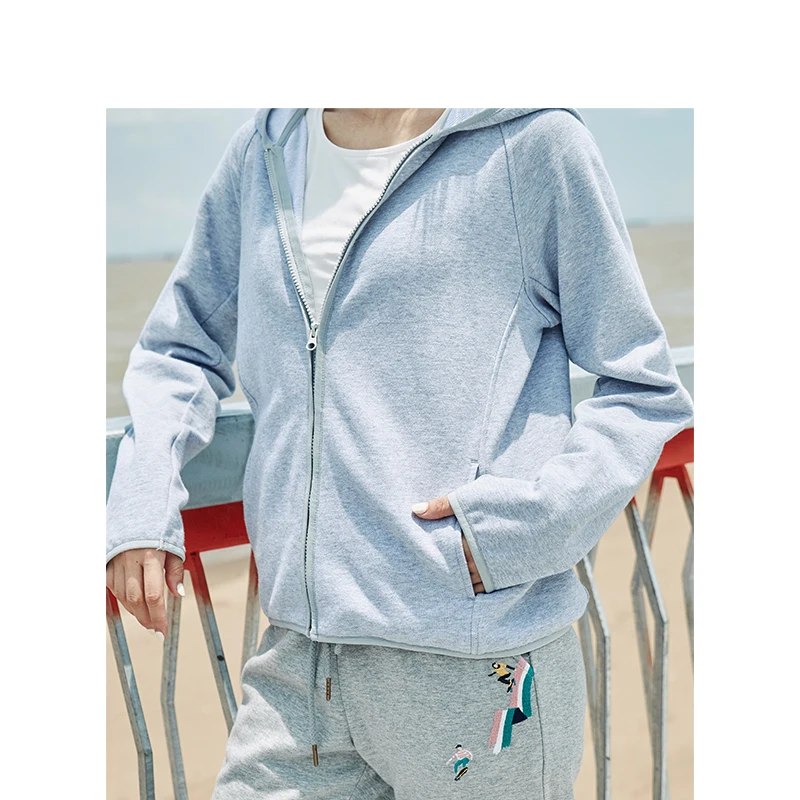 discounted INMAN Spring Autumn Cotton Hoodie Casual All Matched Sport Fashion Women Jacket