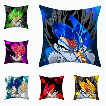 

Fashion DBZ Pillow Case 45*45 Pillow Cases Hand Painting Print Polyester Sofa Car Dragon Ball Z Cushion Cover Home Dropshipping