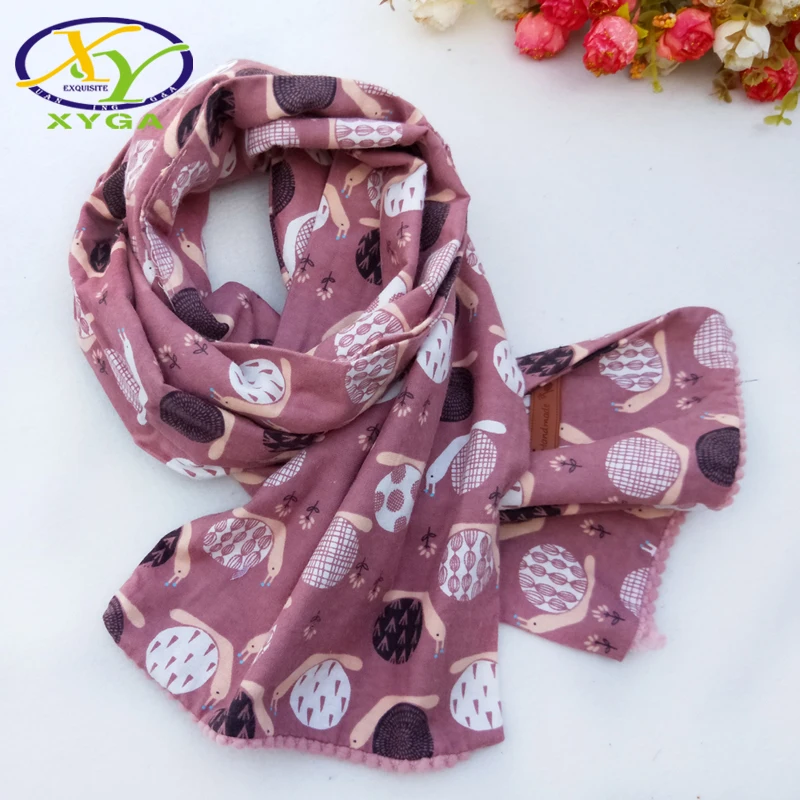 

1PC Children's Cotton Long Scarf 2018 Autumn Boys and Girls Cute Double-deck Wraps Kids Soft Cotton Neckerchiefs Winter