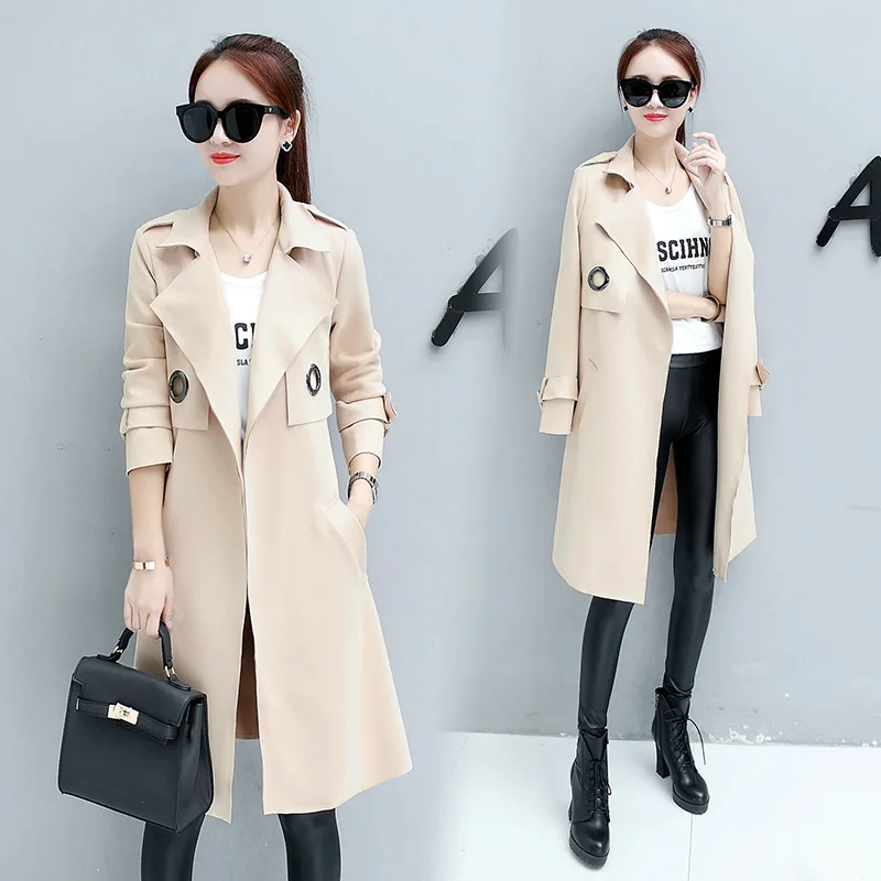 Mince Couleur 2 Coupe Pure D'hiver Sauvage 4 Femmes De Laçage Al79283 Daim 3 Automne Mode 2017 Longue Tempérament Nouvelle Et 1 5 vent Section qwxOw1Pf