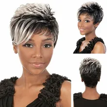 New Women Natural Light Gray Straight Short Hair Wigs Short Women's Fashion Wig Heat Resistant Wig Full Head Gift Dropshipping New Women Natural Light Gray Straight Short Hair Wigs Short Women's Fashion Wig Heat Resistant Wig Full Head Gift Dropshipping