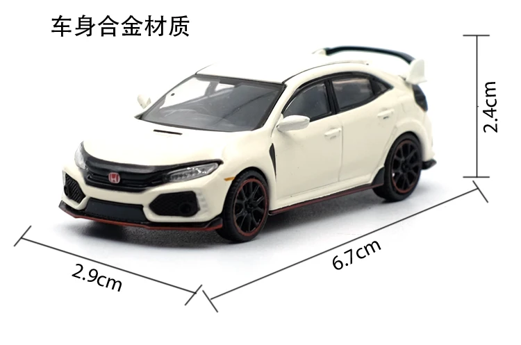 1: 64 TSM модели Honda Civic Тип R литья под давлением модель автомобиля Мини GT литья под давлением металлические игрушки подарок на день рождения для детей мальчик другой