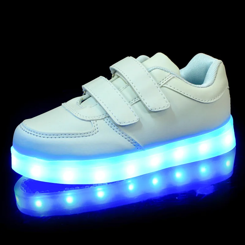 

Children Sneakers Kids Illuminate USB Charging Shoe Boots Boys / Girls Colorful LED Light Shoes Children's Size 25-37