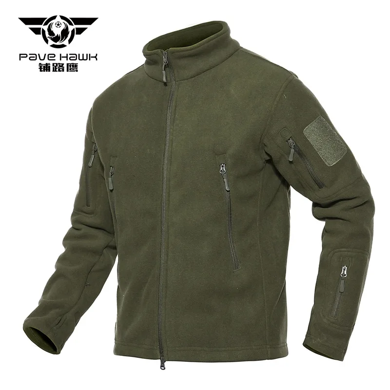 

Men Thermal Outdoor Jackets Multi Pockets Fleece Zipper Jackets For Man Hiking Camping Coats Soft Shell Jackets Men Plus Size