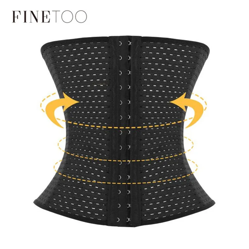 Женское нижнее белье FINETOO черное Утягивающее утягивающее модель 2020|Корсажи| |