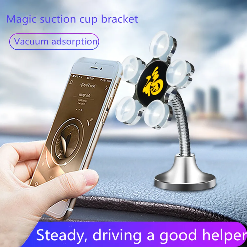 

Car Phone Holder mobile phone holder Universal No Magnetic Home Magic Sucker Desktop Bracket For iPhone X 8 7 XS Xiaomi Huawei
