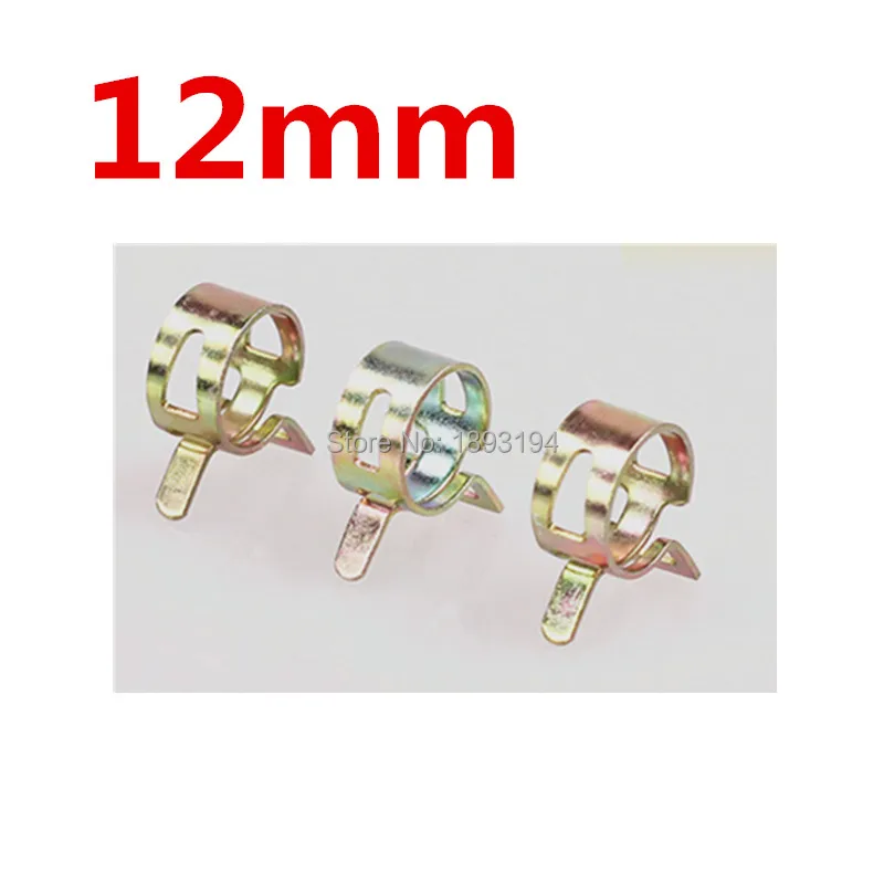 12mm (100x) Vacuum Spring Clip Action Hose Clamps Silicone Vacuum Hose
