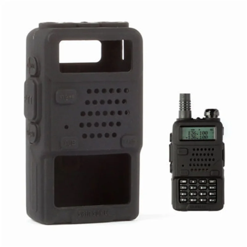 

Silicone Soft Protection Case Black for Baofeng UV-5R/UV-5RA/UV-5R Plus/UV-5RE/UV-5RC/F8+HP GT-3TP Walkie Talkie Ham Radio