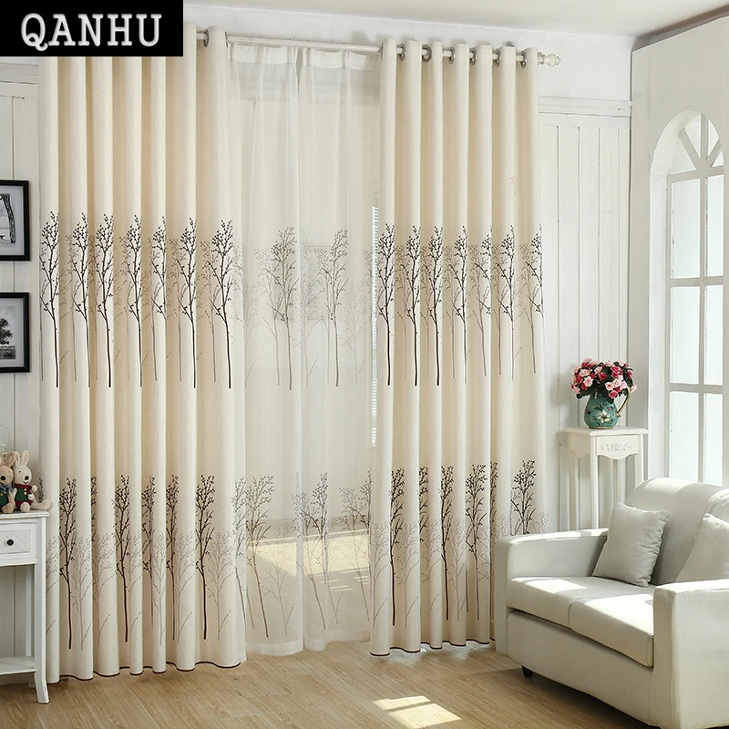 QANHU Curtains on the door window Rideau portera raffrollo Blackout curtain for living room custom made Home Decor dm-2 | Дом и сад