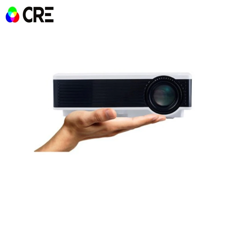 

Original CRE X1600 Mini Portable LCD Projector HDMI Home Theater Beamer Multimedia Projector 800 x 480 Pixels Simplified