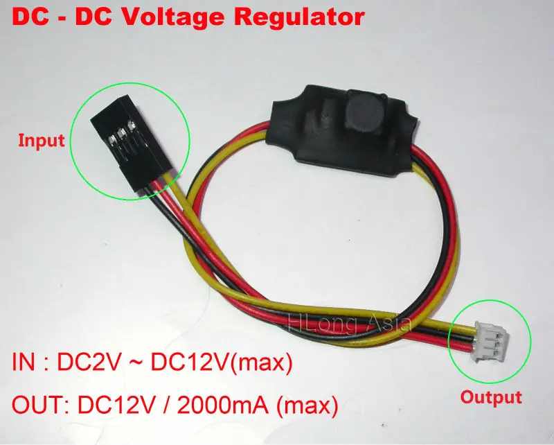 Dc-dc регулятор напряжения/инвертор DC3V~ DC9V вход/выход DC12V 2A(макс.) для камеры видеонаблюдения FPV Дрон RC Квадрокоптер Photograp