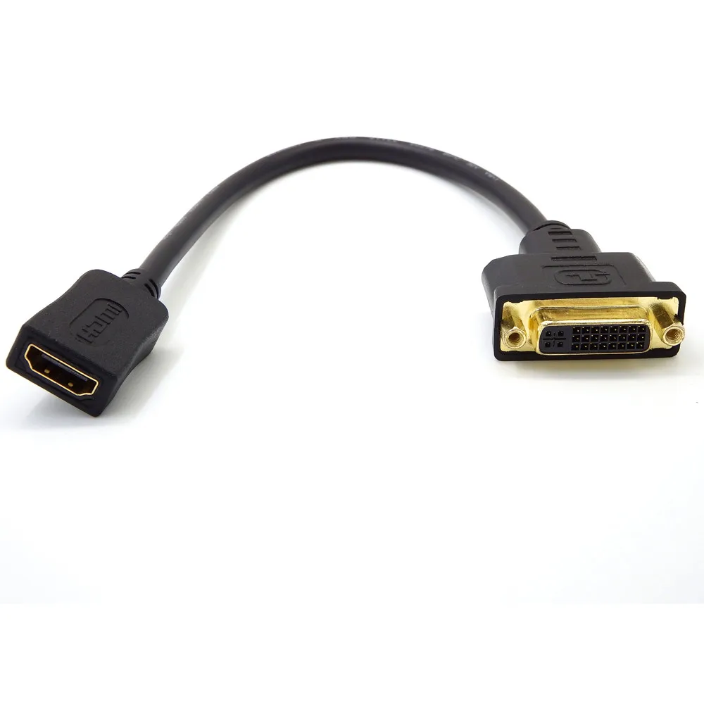 HDMI Женский к DVI I 24 + 5p адаптер конвертер кабель usb sata riser card rj45 разъем dvi d vga двойной