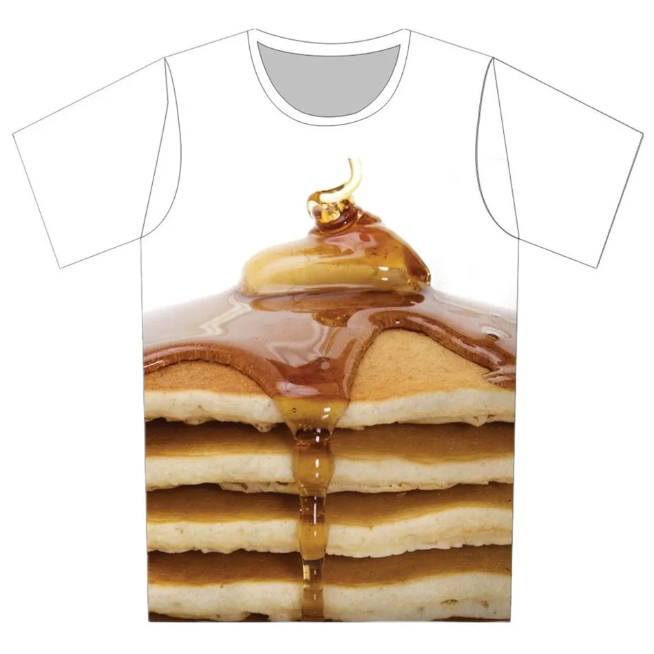 Футболка Joyonly для мальчиков и девочек с принтом еда гамбургер лапша Мгновенной