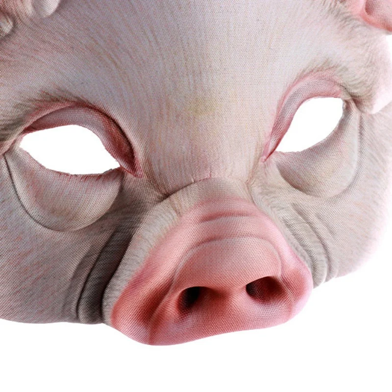 Хэллоуин свинья голова Маска Животные форма головы носить необычный аксессуар для костюма для взрослых вечерние маска для косплея на Хэллоуин