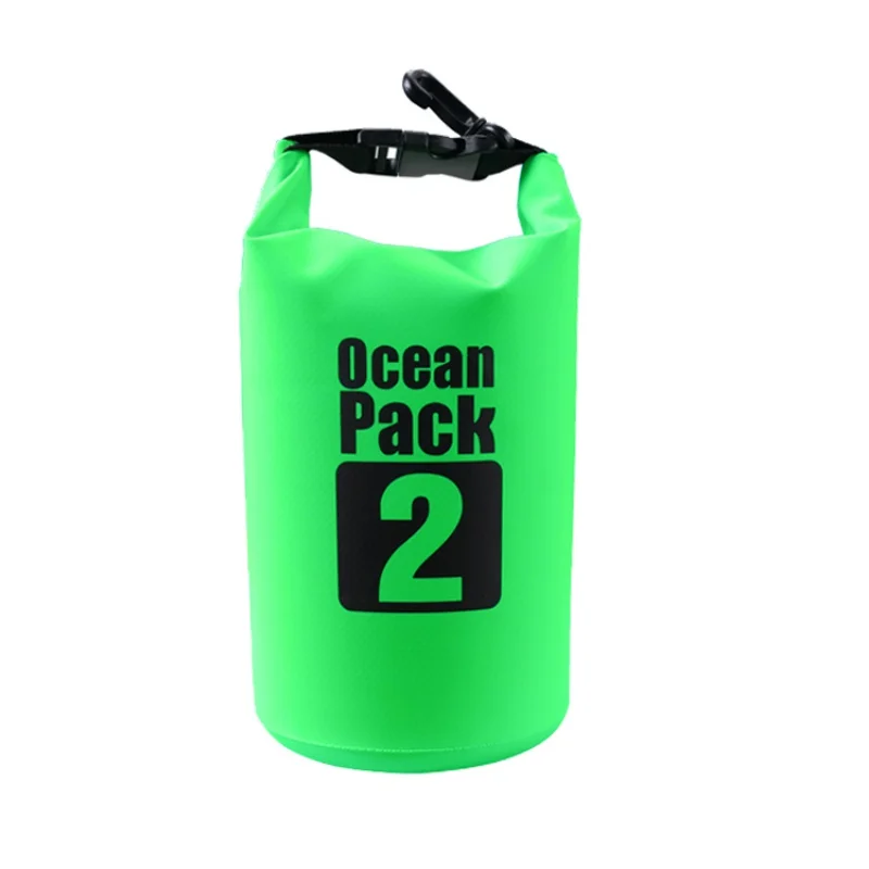 Походы Водонепроницаемая корзина сумка для серфинга Водонепроницаемая сушильная пляжная сумка лодка для подводной лодки для дайвинга Складная 2л, 3л, 5л - Цвет: Светло-зеленый