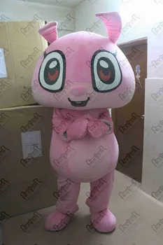 

cute bunny mascot costumes pink rabbit walking actor