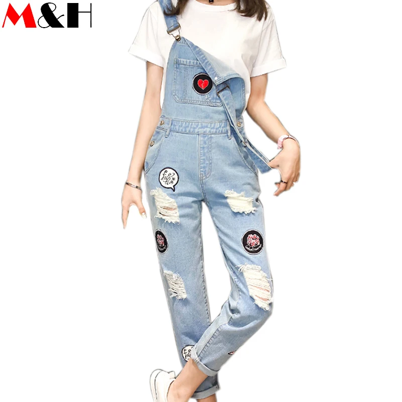 boyfriend denim dungarees
