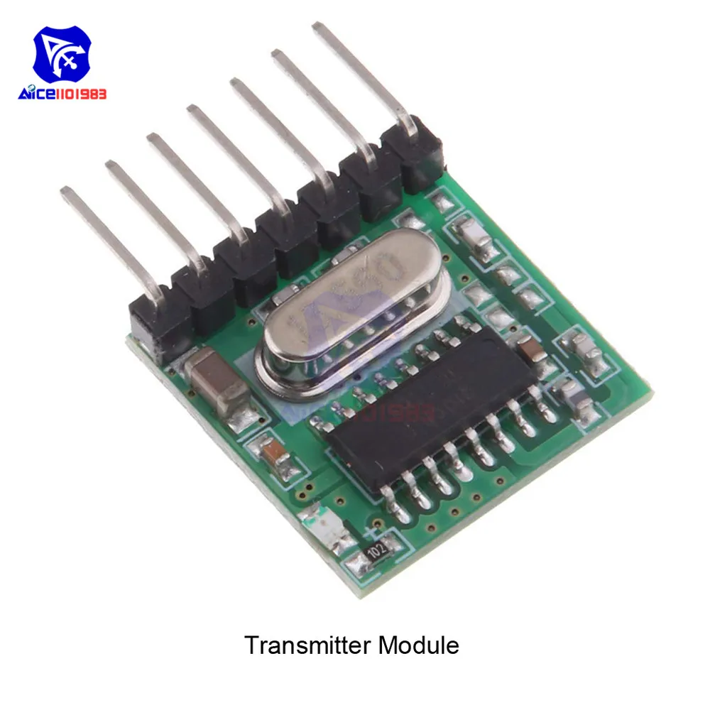 TX118SA-4 беспроводной с большим числом значений напряжения кодирования передатчик RX480E-4 декодирования приемник 4 канальный выход Модуль для 433 МГц пульт дистанционного управления - Цвет: Transmitter Module