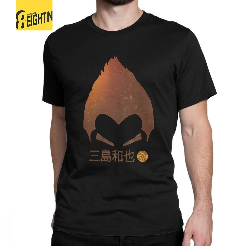 

Man's T Shirt Tekken Kazuya Mishima T-Shirt Hip-hop Short Sleeves Tee Shirt Crewneck Tops Pure Cotton Normal T-Shirt