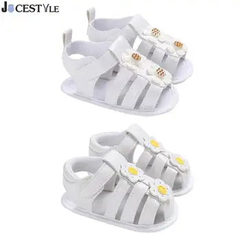 

1 Pair Newborn Girls Shoes Moccasins Casual Sandals PU Soft Bottom Sticker Sandals Infants Anti-Skid Shoes Kids Baby Shoes