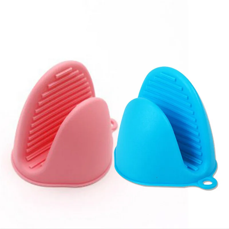 Kitchen Silicone Heat Resistant Gloves Clips Insulation Non Stick Anti-slip Pot Bowel Holder Clip Cooking Baking Oven Mitts 1Pc silicone oven mitts kitchen gloves silicone oven gloves