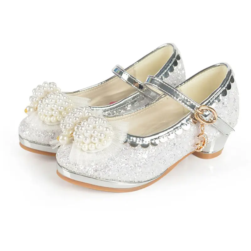 Детская обувь с жемчугом для детей; Свадебная обувь для девочек; нарядные туфли для маленьких девочек; сандалии принцессы из мягкой кожи для девочек