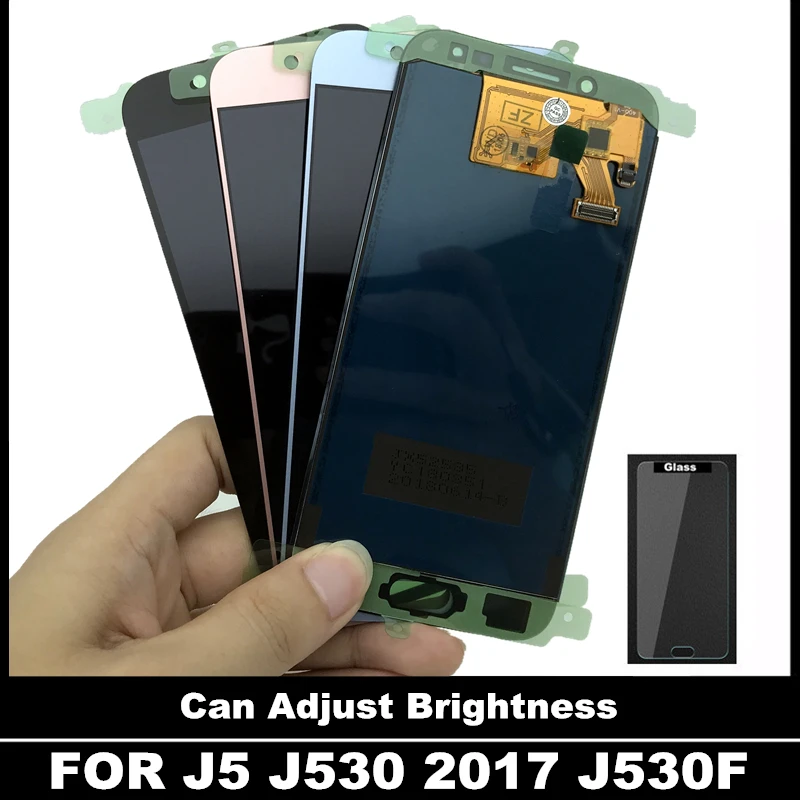

With Brightness Control Display For Samsung Galaxy J5 2017 J530 J530F LCD Touch Screen Digitizer Assembly Phones LCD Replacement