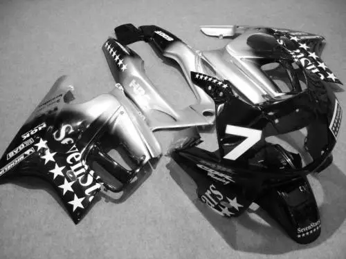 

Motorcycle Fairing kit for HONDA CBR600F3 95 96 CBR600 CBR600 F3 1995 1996 Silver black Fairings set+no tank cover HH06