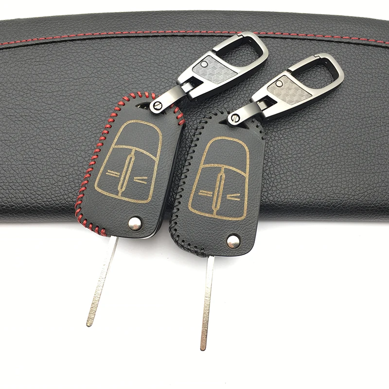 Кожаный флип складной Автомобильный ключ чехол для ключа чехол для Vauxhall Opel Corsa Astra Vectra Signum 2/3 кнопки дистанционного управления