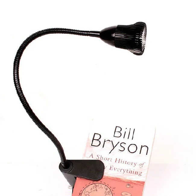 E book reading light led flexible light easy small bright aluminum