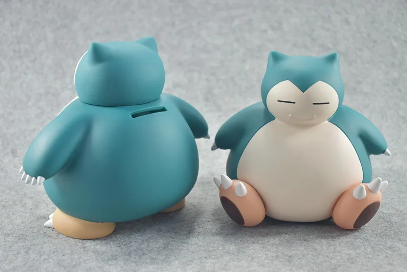 Snorlax Карманный денежный ящик Монстры Фигурки Коллекция монет Модель Копилка японского Аниме Коллекция отаку подарки для детей