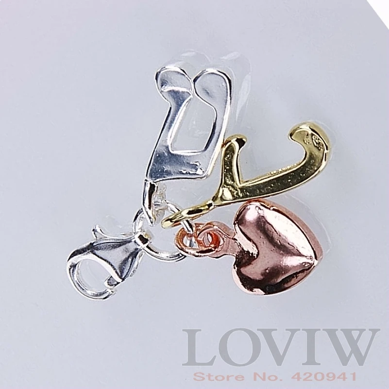 

I LOVE MUSIC NEW Charm Pendant thomas sabor Rose Golden color Heart Notation Jewelry Fit chain Bracelet Necklace for Ladies