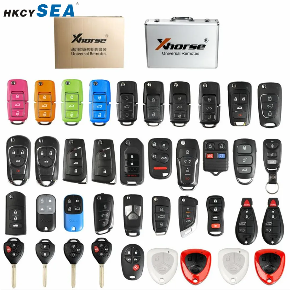 

XHORSE Universal Remotes Key Shell English Version One set ( 39 pcs ) package for VVDI2 or VVDI Key Tool