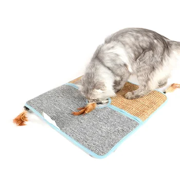 

Cat Kitten Scratch Board Pad Sisal Soft Climber Bed Mat Claws Care Toys Corrugated Scratcher Cat t Interactive Training Toy