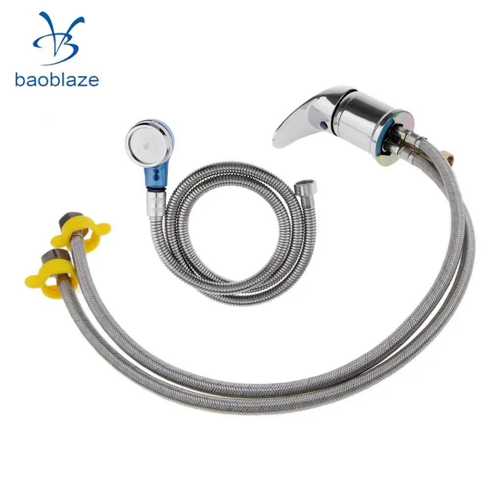 Preise Baoblaze Aluminium Salon Wasserhahn Becken Shampoo Dusche Kopf Waschen Haar Tap Misch Ventil Set für salon becken shampoo haar waschen