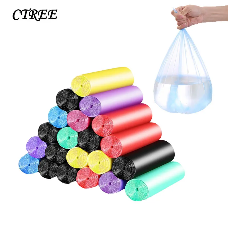 

CTREE 20Pcs/Volume Environmenta Protection Garbage Bag 45*50 Garbage Bag Thickening Flat Mouth Garbage Bag Kitchen Gadgets C629