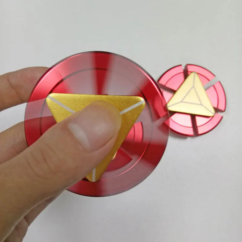 Ручной Спиннер игрушки Tri Spinner Капитан Америка щит EDC ручной Спиннер для интересного анти игрушки для сжимания рождественские подарки