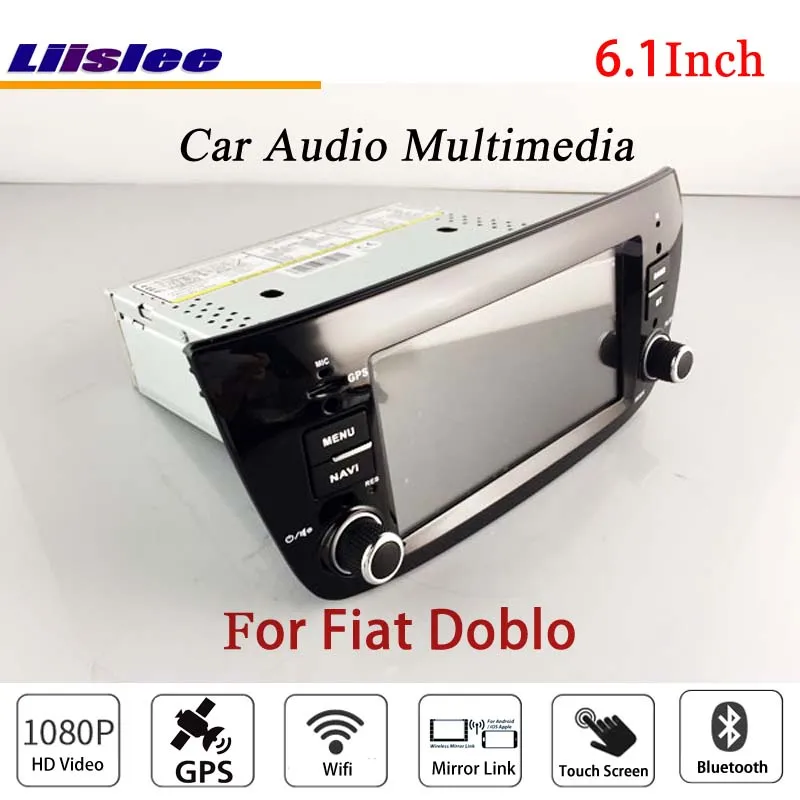 Excellent Liislee For Fiat Doblo 2016 Stereo Radio Audio CD DVD Player Bluetooth GPS MAP NAV Navigation 1080P System Original NAVI Design 4