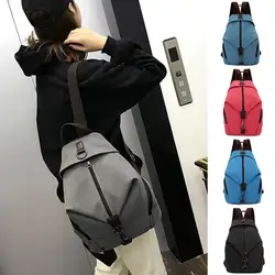 Mochila Винтаж для женщин Открытый однотонная одежда холст сумка mochilas escolares para adolescentes