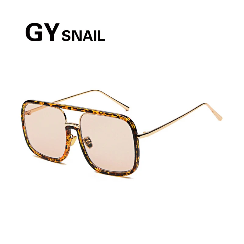 

GY SNAIL Big Frame fashion Oversized Sunglasses women 2017 square Vintage Sun glasses men eyewear oculos de sol feminino UV400