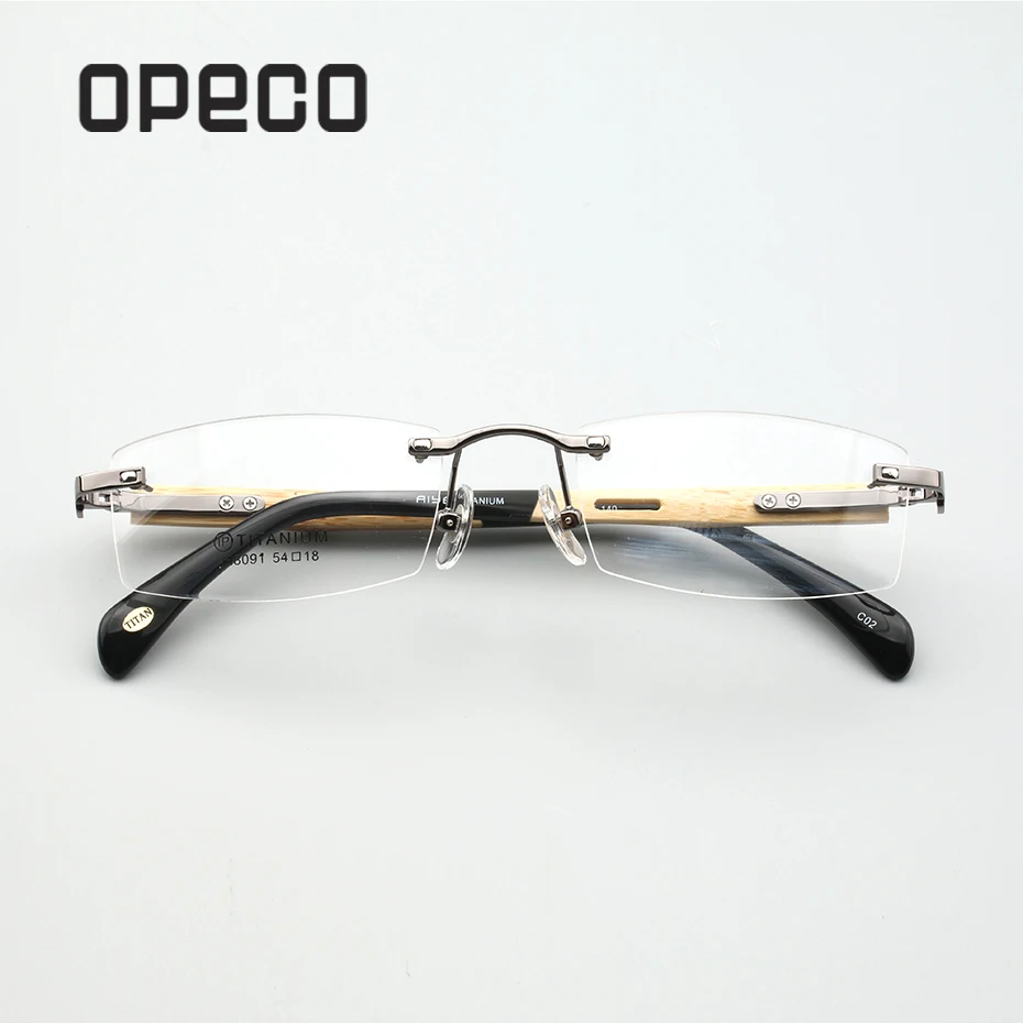 Linsen Gunmetal Rezept Opeco Brille Tempel A8091 Reinem Bambus Rahmen Rx gold Einschließlich Titanium Brillen Männlichen xpOqH8wp0