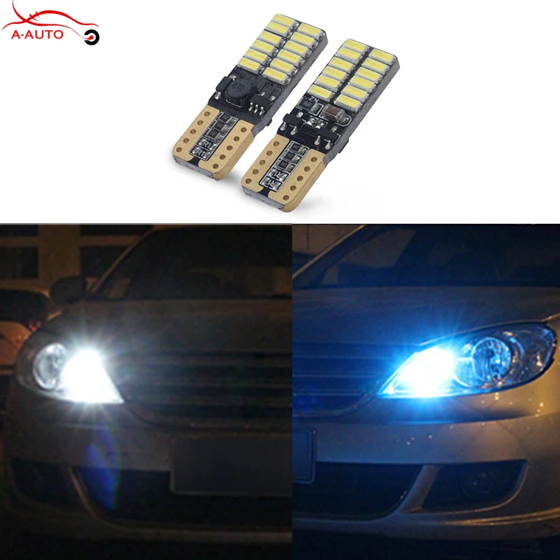 2 x T10 W5W 24 LED Parking Lights Sidelight No Error For Mercedes Benz