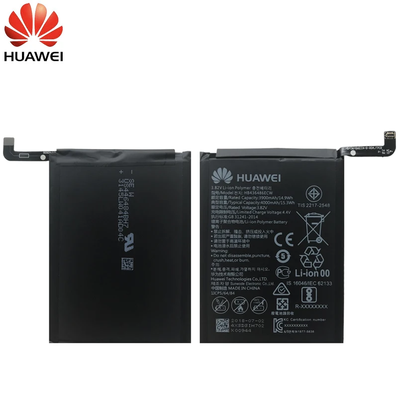 Huawei телефон замены Батарея HB436486ECW для huawei Коврики 10/Коврики 10 Pro/P20 Pro Телефон батареи 3900 mAh+ Инструменты