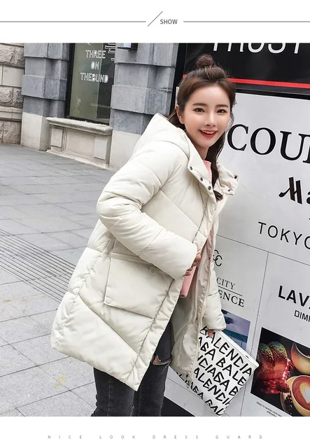Karmel z kapturem elastyczna Zima w dół płaszcz kurtki długie ciepłe kobiety Casaco feminino Abrigos mujer Invierno 2018 Parkas płaszcze Outwear -