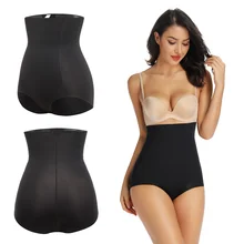 Нижнее белье с высокой талией, сексуальные бесшовные трусики, Корректирующее белье нижнее белье для похудения, Женский корсет с регулировкой живота